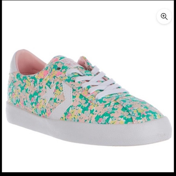 Converse Breakpoint Low Top Floral Sneakers Size 8.5 k - Picture 11 of 11